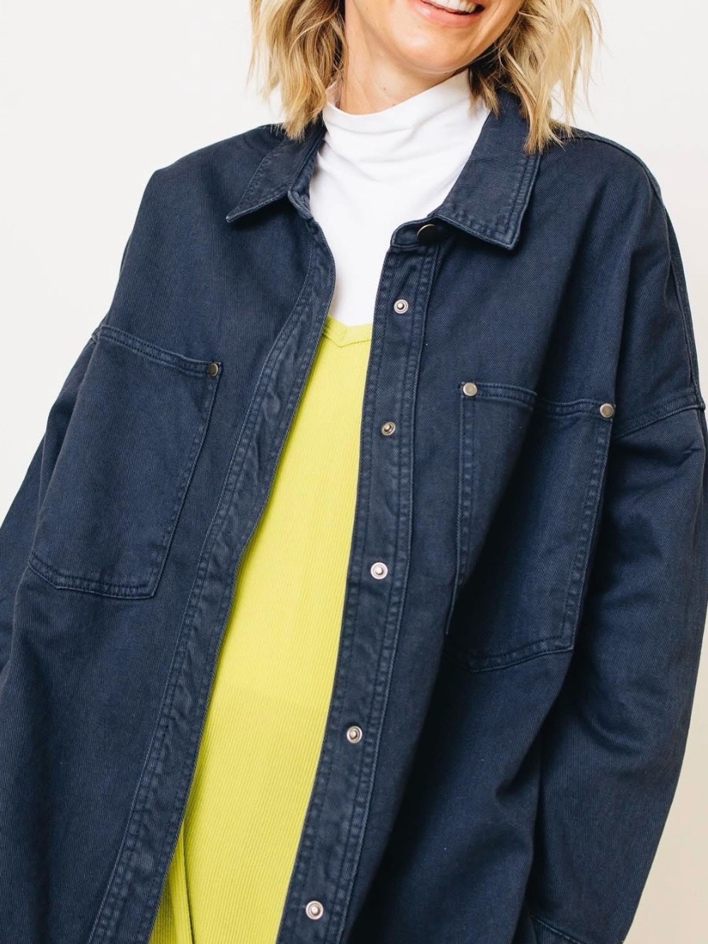 NWOT NAVY BLUE SHACKET